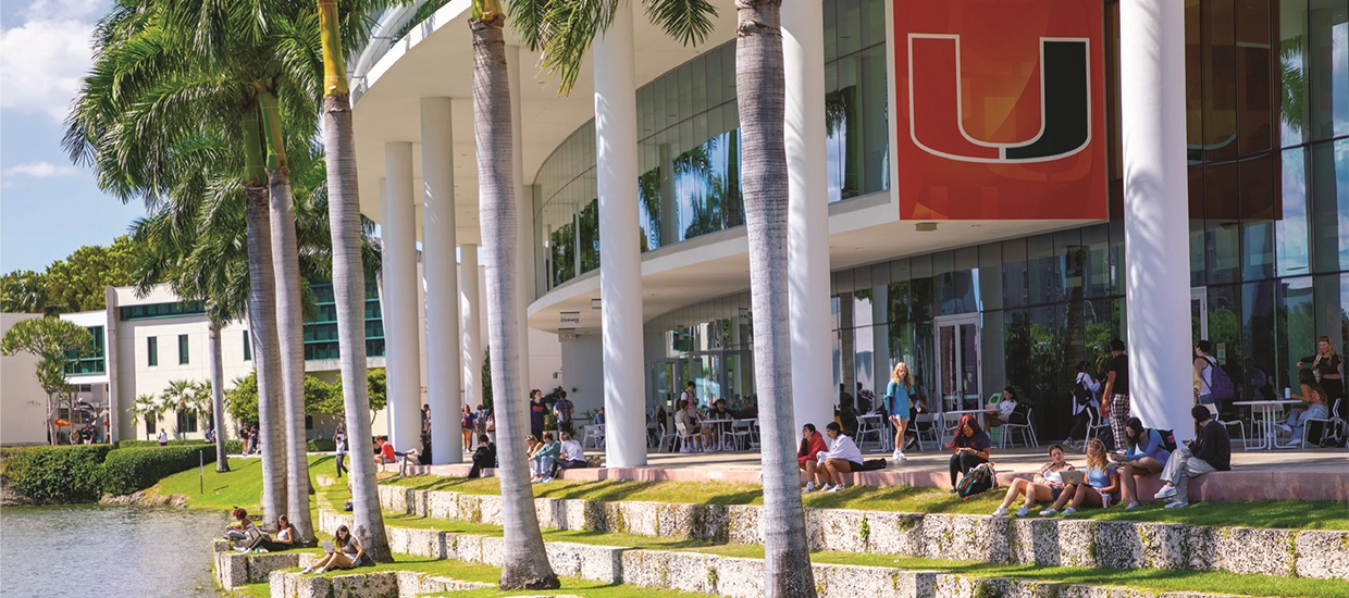 Photo of the University of Miami student center